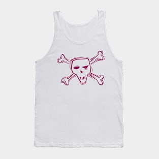 Rebellion in Bones - Fed-Up Skull and Crossbones Tank Top